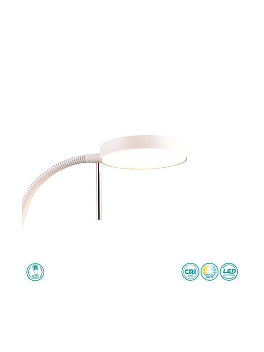 Trio Lighting Monza LED Floor Lamp H145xW50cm. with Natural White Light 1400lm White