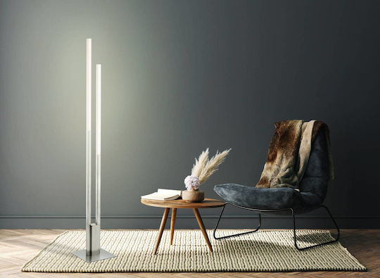 Eglo Fraioli LED Floor Lamp H175.5xW28cm. with RGBW Light Silver