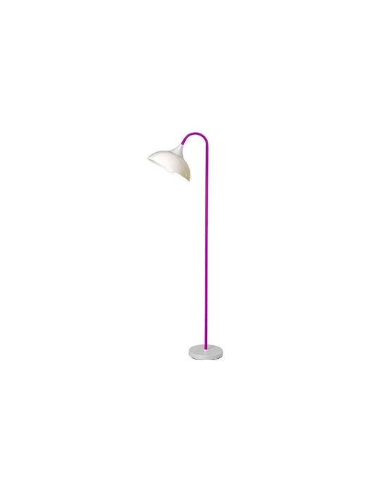Perenz Floor Lamp H180xW30cm. with Socket for Bulb E27 Purple