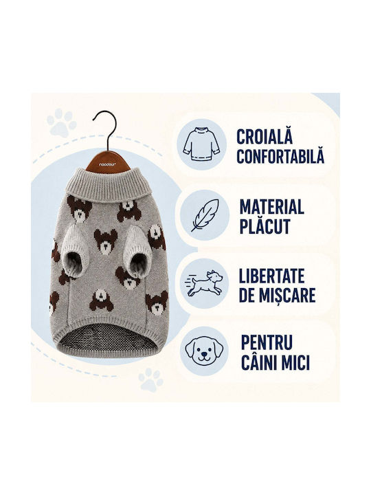 Pulover Tricotat Pentru Câini Mici Model Ursuleț Teddy