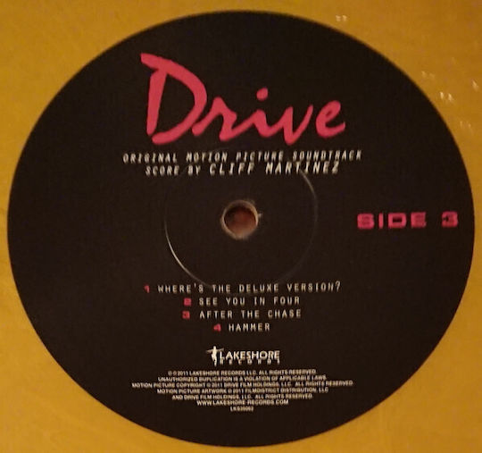 Cliff Martinez Drive Original Motion Picture Soundtrack Vinyl