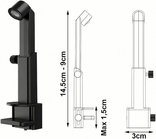 Verk Group Ταινία LED Τηλεόρασης USB 5V 2.5m με Τροφοδοτικό & Τηλεχειριστήριο