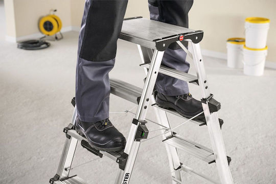 Hailo Aluminum Ladder with 2x6 Steps
