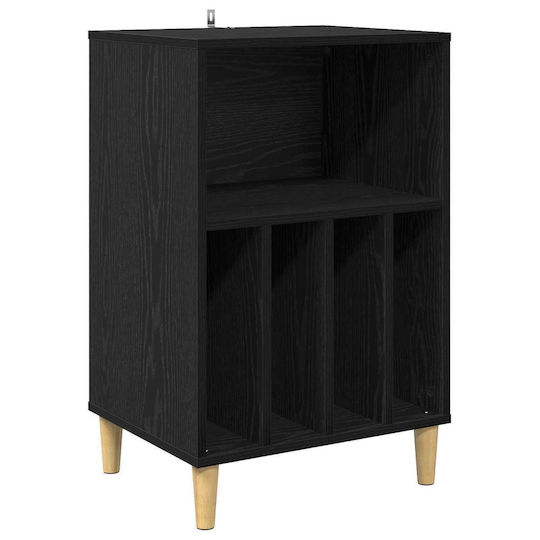 vidaXL Мебел Hi-Fi Черен 39.5x47x74.5cm