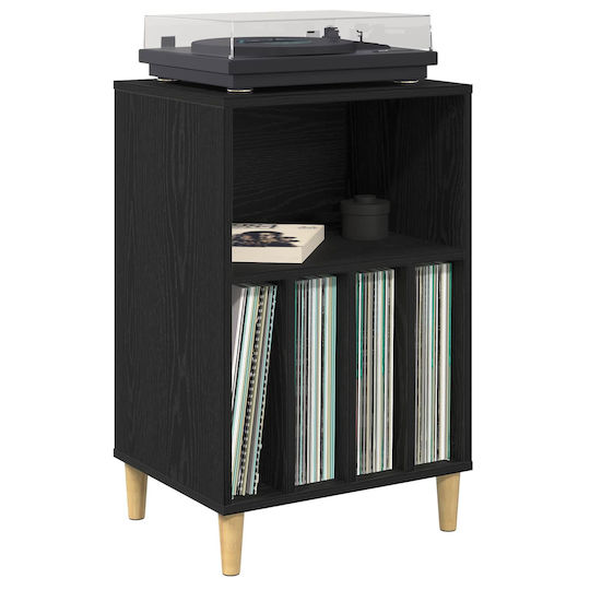 vidaXL Мебел Hi-Fi Черен 39.5x47x74.5cm