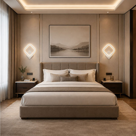 VenCore Lampă de Perete Modernă cu LED Integrat și Lumină Albă Reglabilă 25x5.5cm