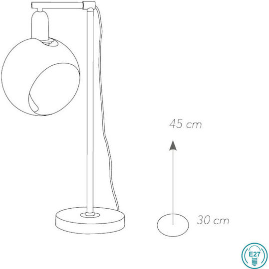 Fan Europe Narciso Dekorative Lampe mit Fassung für E27 Lampe Silber