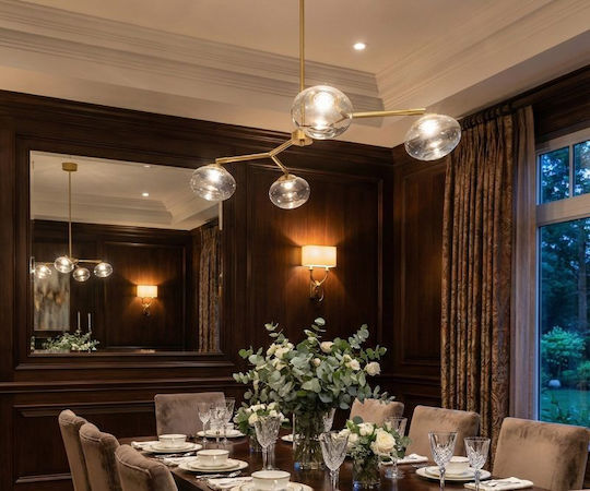 Luma White Pendant Ceiling Light 80x65cm