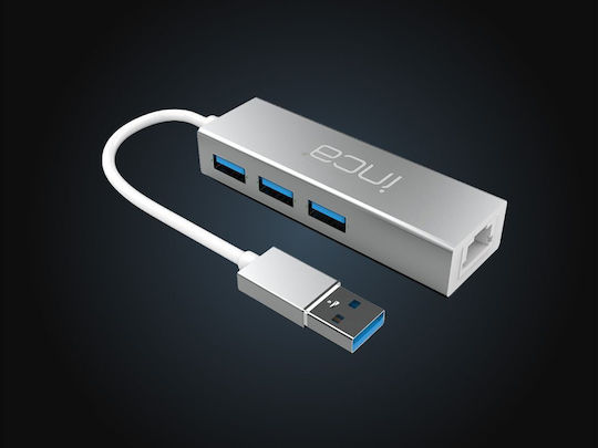 Inca IUSB-03TX Netzwerkadapter USB-C mit Verkabelt Verbindung Gigabit Ethernet