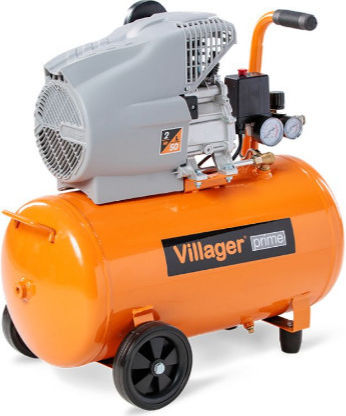 Villager Μονοφασικό Κομπρεσέρ Αέρος με Ισχύ 2hp και Αεροφυλάκιο 50lt