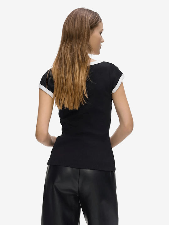 Karl Γυναικείο T-shirt Μαύρο