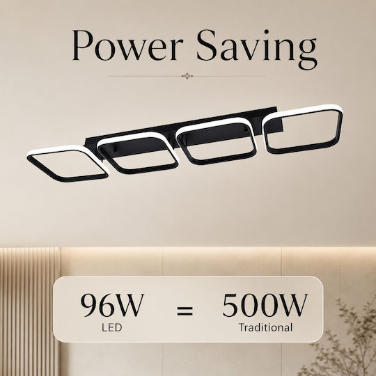 Lightplanet Πλαφονιέρα Οροφής Μπεζ με Ενσωματωμένο LED και Τηλεχειριστήριο