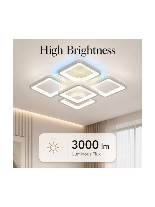 Lightplanet Plafonieră de Tavan 40cm Bej cu LED Integrat și Telecomandă