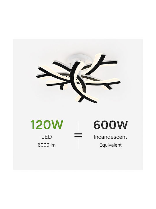 Lightplanet Inteligent Plafonieră de Tavan Albă cu LED Integrat