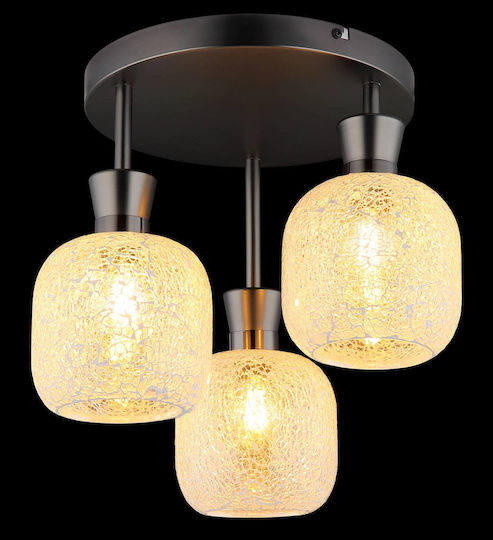 Globo Lighting Luminiță De Tavan Montată Transparentă Cu Bază De Bec E14