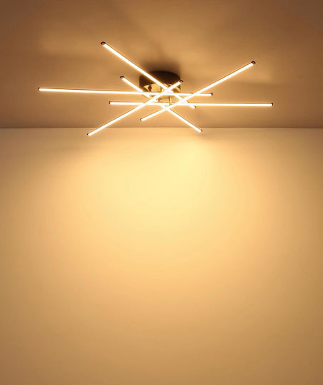 Globo Lighting Πλαφονιέρα Οροφής Μαύρη με Ενσωματωμένο LED