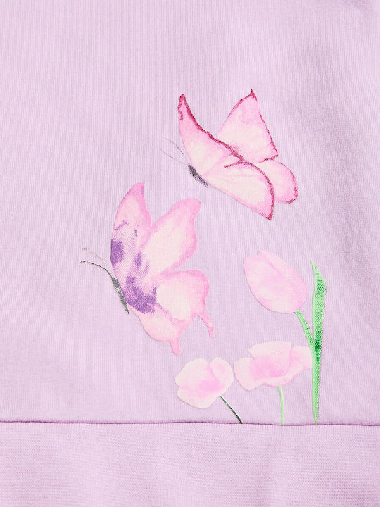 Kids Sweatpants Set With Jacket Lilac