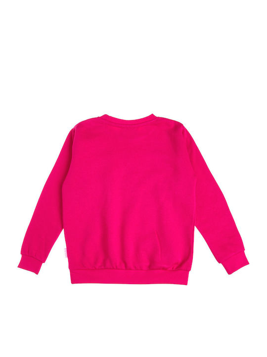 Kids Sweatpants Set With Top Fuchsia