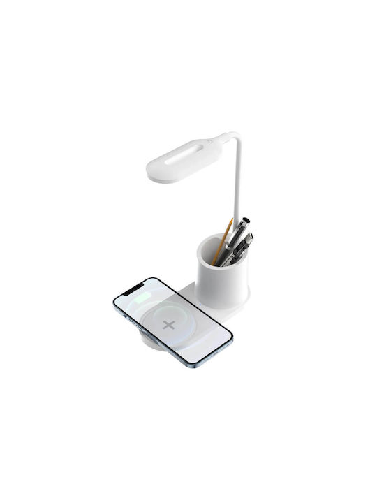 Fontastic LED Lumină de Birou cu Braț Flexibil în Culoarea Alb