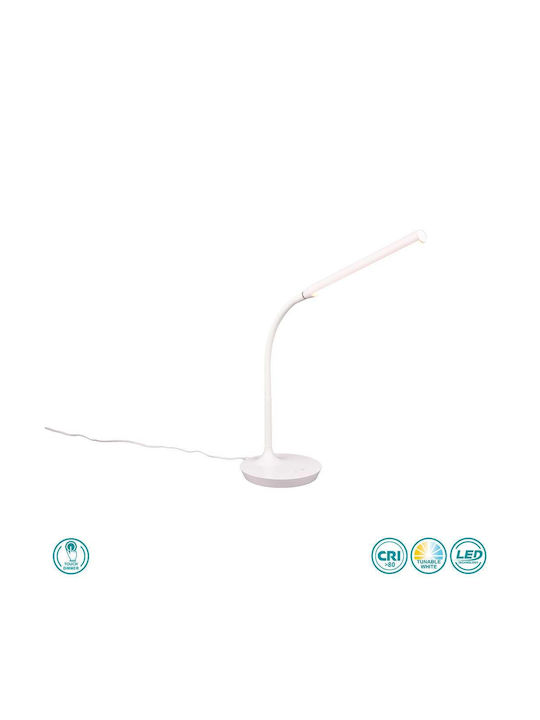 Trio Lighting Επιτραπέζιο LED Φωτιστικό Γραφείου σε Λευκό Χρώμα