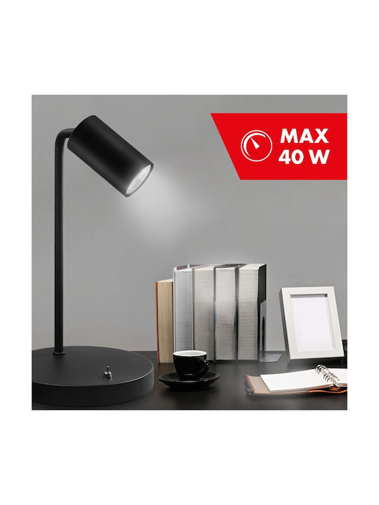 Maclean Energy Office Lamp for Socket GU10 in Black Color