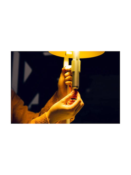 Allocacoc FlashLight Презареждаема Настолна Лампа за Цокъл Вграден LED в Бял Цвят