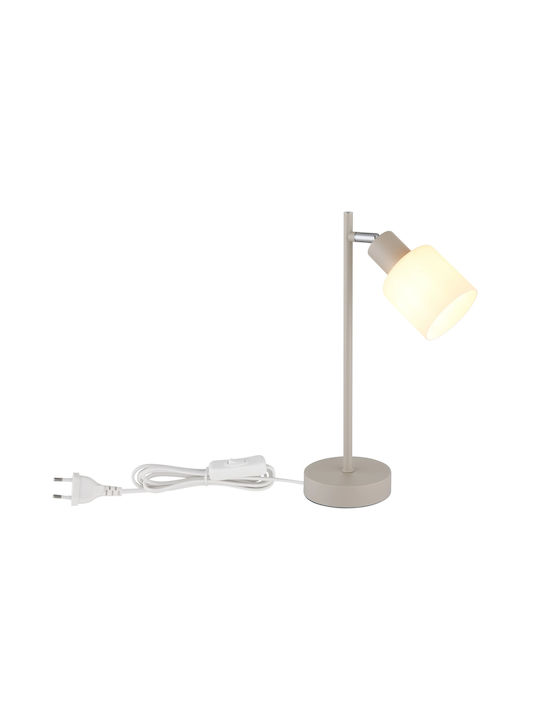 Globo Lighting Настолна лампа за бюро за цокъл E14 в бежов цвят