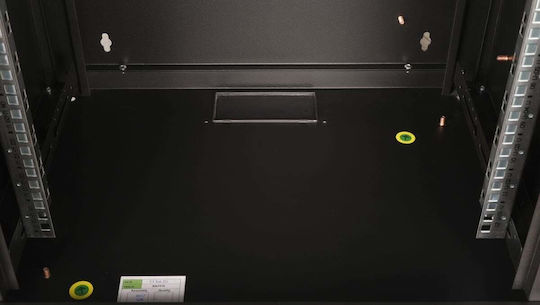 Equip Επιτοίχια Καμπίνα Rack 19U 60x45cm Μαύρο EPM-12-6045-B-CBAA