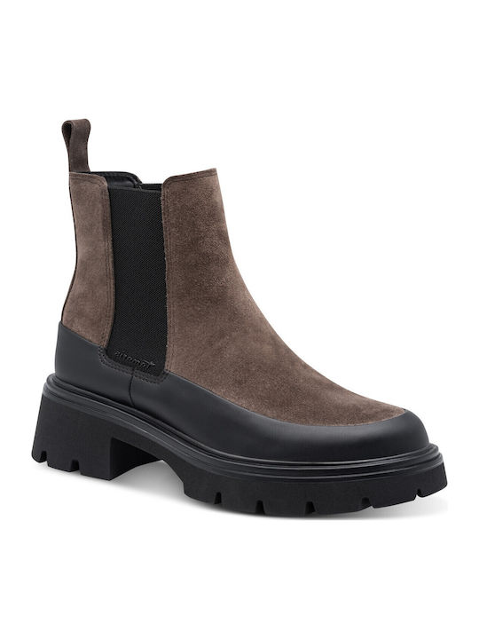 Damen Chelsea-Stiefel Braun