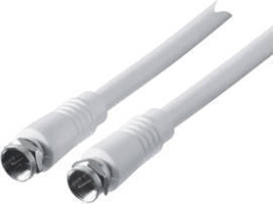 Schwaiger Cablu De Antenă Coaxial De Sex Masculin - Coaxial De Sex Feminin Alb 3m KVC30532 1 Bucată