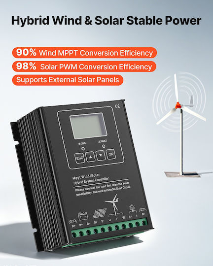 Vevor Ανεμογεννήτρια Ονομαστικής Ισχύος 1500W FSSFLWLFDJMPAAXPB001V9