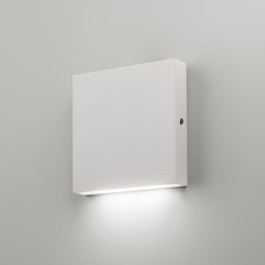 Ideal Lux Post Επιτοίχιο Εξωτερικό Φωτιστικό LED IP65 με Θερμό Λευκό Φως 8x8εκ.