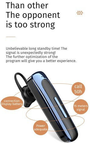 E1 Earbud Bluetooth Handsfree Earphone Red