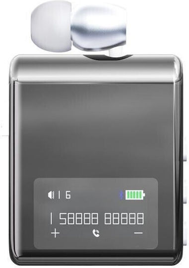 K89 In-ear Bluetooth Handsfree Earphone Lapel Silver