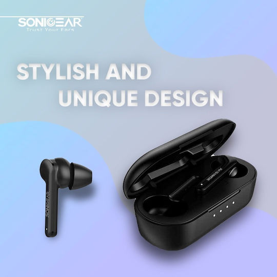 Sonic Gear TWS 5 Pro In-ear Bluetooth Handsfree Ακουστικά με Θήκη Φόρτισης Μαύρα