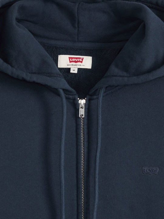Original Original Ζακέτα με Κουκούλα Navy Blazer