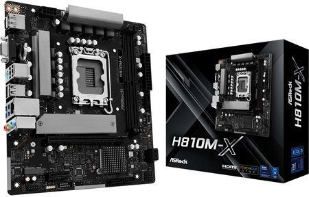 ASRock H810M-X Motherboard Micro ATX with Intel 1851 Socket
