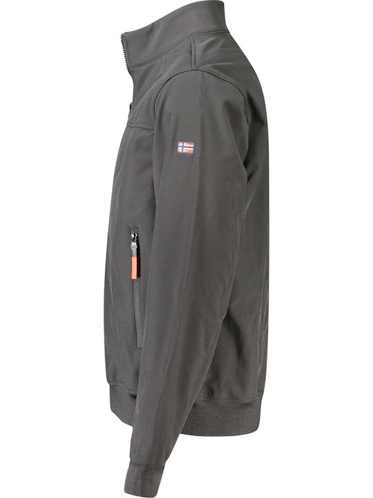 Winter Softshell Waterproof and Windproof Jacket Black