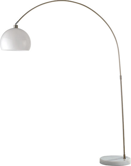 Fan Europe Plaza Floor Lamp Height 205x35cm with E27 Lamp Bulb Base White
