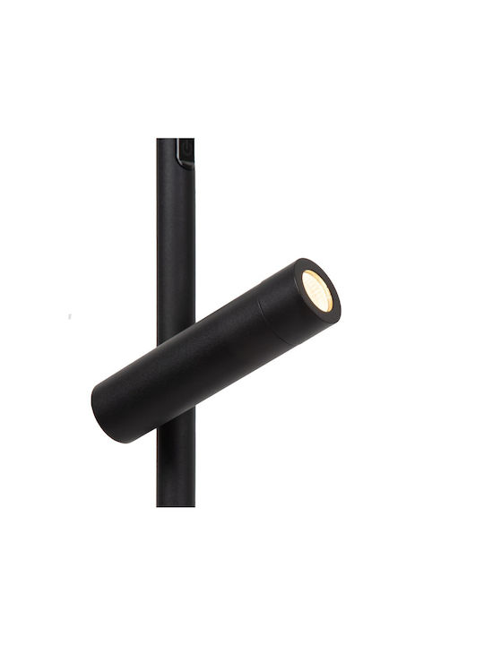 Lucide Lightning Ortolan LED Floor Lamp With Warm To Cool White Light Black