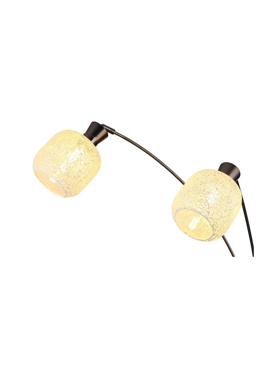 Globo Lighting Lampadăr De Podea Înălțime 200.5 Cm Cu Bază De Bec E14 Gri