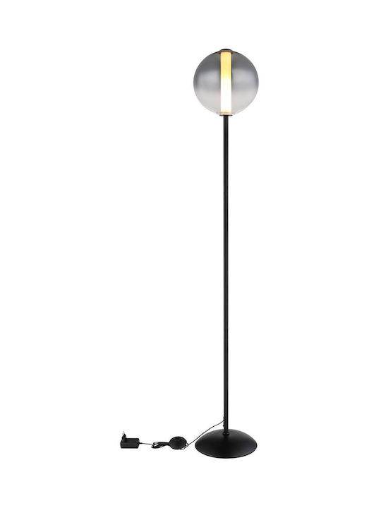 Globo Lighting LED Подова Лампа В152см с Топла Бяла Светлина 1961lm Черна