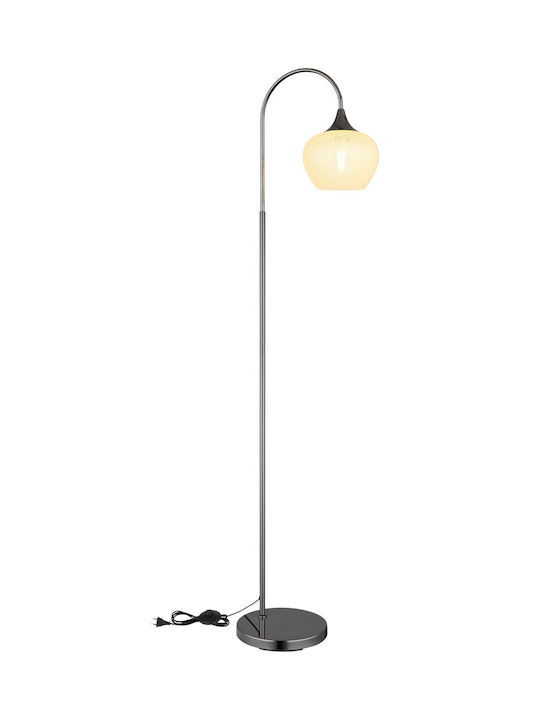 Globo Lighting Floor Lamp H150xW39cm. with Socket for Bulb E27 Transparent