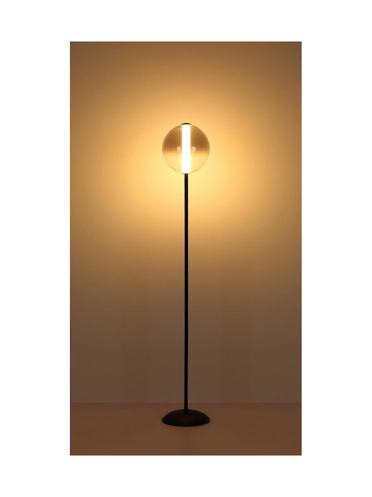 Globo Lighting LED Подова Лампа В152см с Топла Бяла Светлина 1961lm Черна