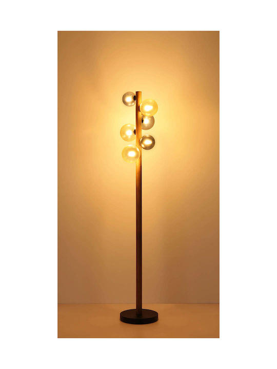 Globo Lighting Подова лампа В150см. с цокъл за крушка G9 Черна