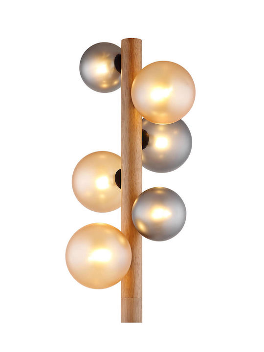 Globo Lighting Подова лампа В150см. с цокъл за крушка G9 Черна