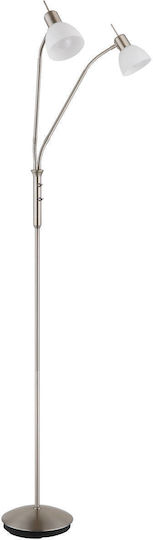 Globo Lighting Floor Lamp Height 152cm Silver