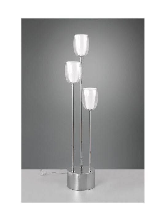 Trio Lighting Floor Lamp with Socket for Bulb E14 Silver