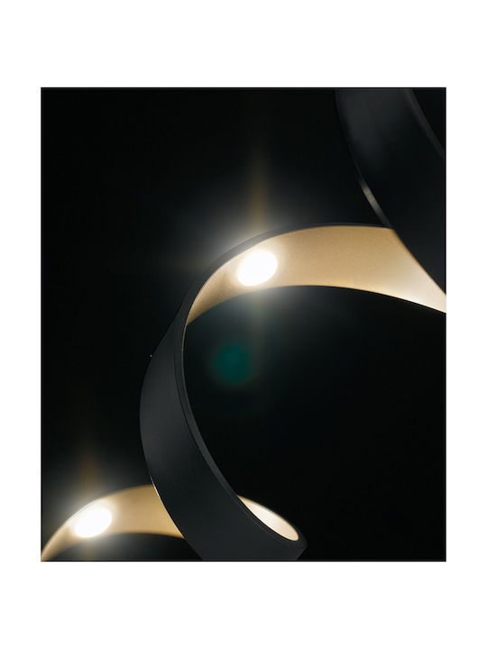 Fan Europe Helix Lampa de podea LED Î152xL14.5cm. cu Lumină Alb Natural 2400lm Negru