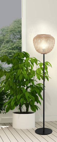 Eglo Dembleby Vintage Floor Lamp H150cm. with Socket for Bulb E27 Black